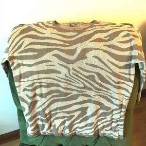 Chico’s leopard pattern sweater